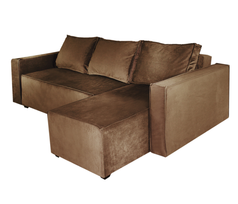 Диваны угловые в гостиную, Диван-кровать Лофт Люкс угловой  143, велюр