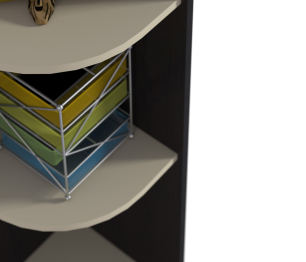 Стеллаж торцевой Дакота СБ-1937