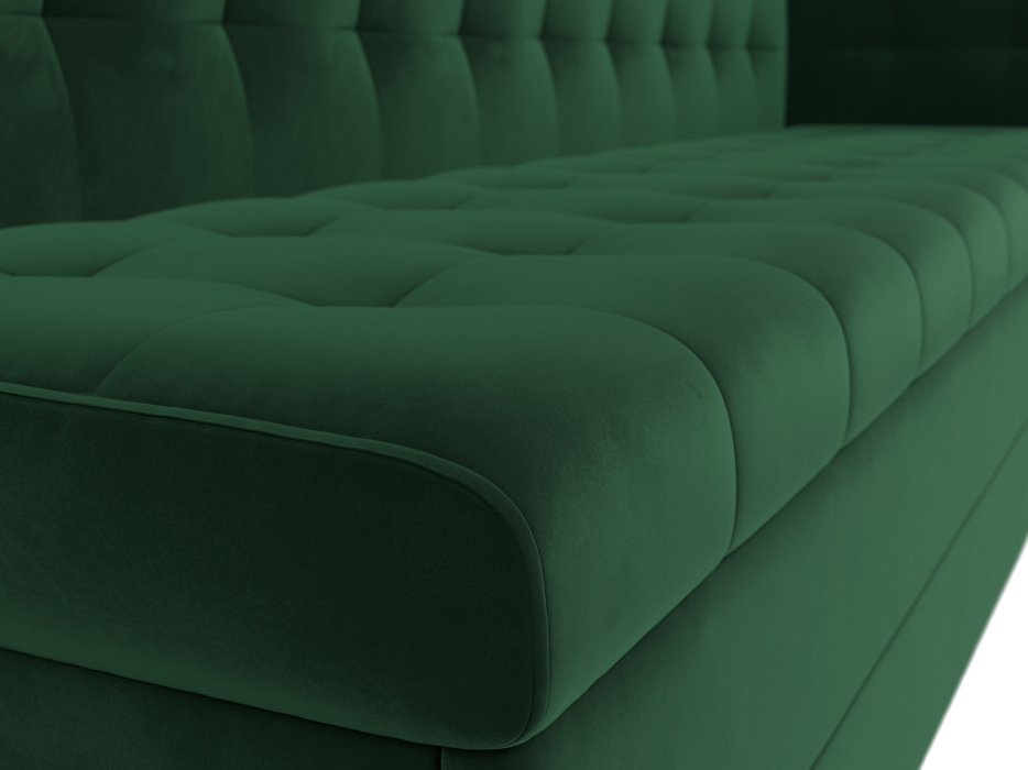 Диваны угловые кухонные, Кухонный диван Бриз с углом справа, велюр