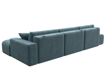 Диван угловой Лига-036 Модерн Лонг правый угол, велюр