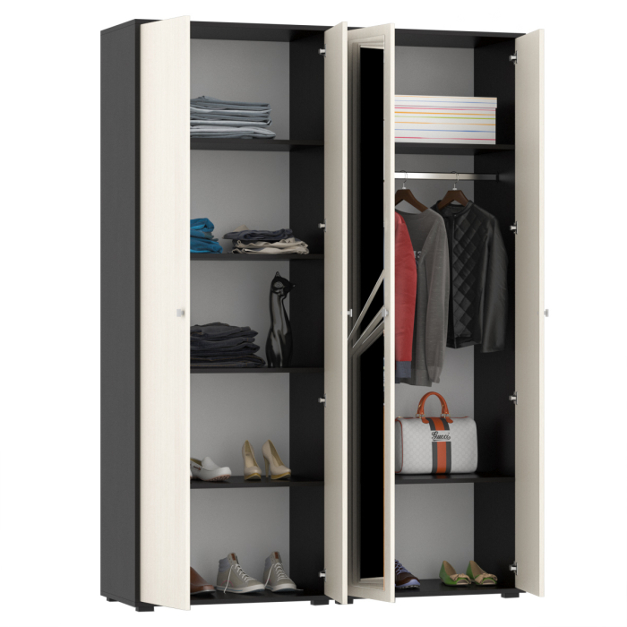 Шкафы распашные, Шкаф 4-х створчатый Камелия