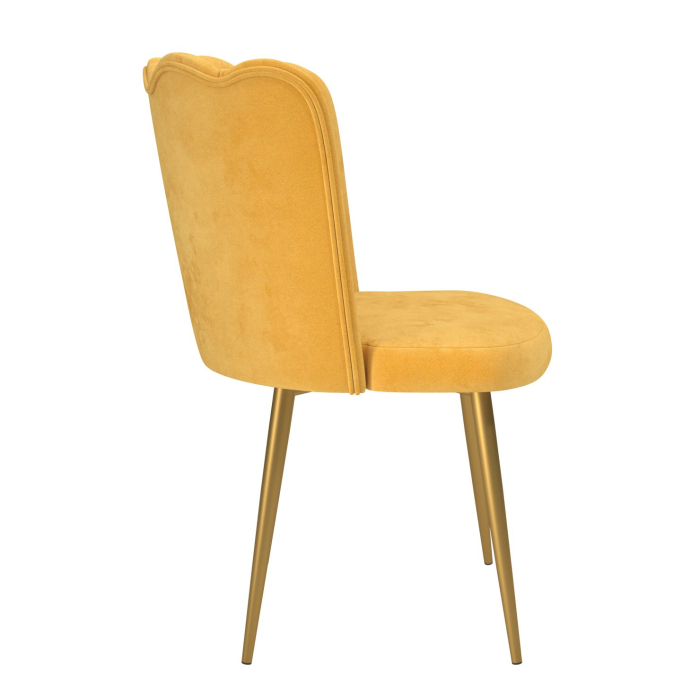 Стулья, Стул Юта (велюр тенерифе/металл золотой)
