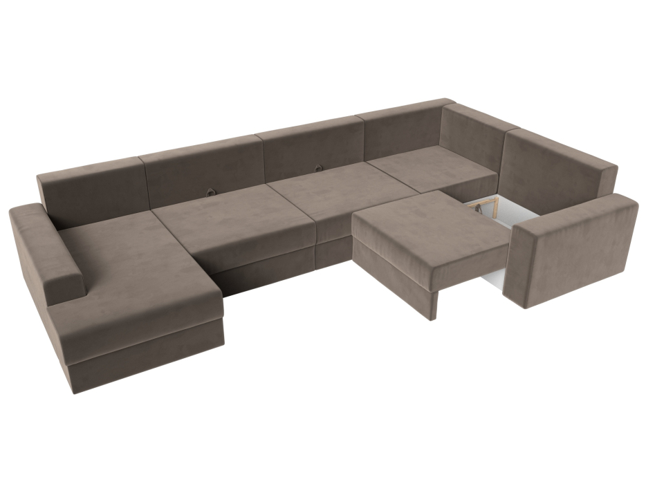 Офисные диваны, П-образный диван Майами левый угол, Велюр