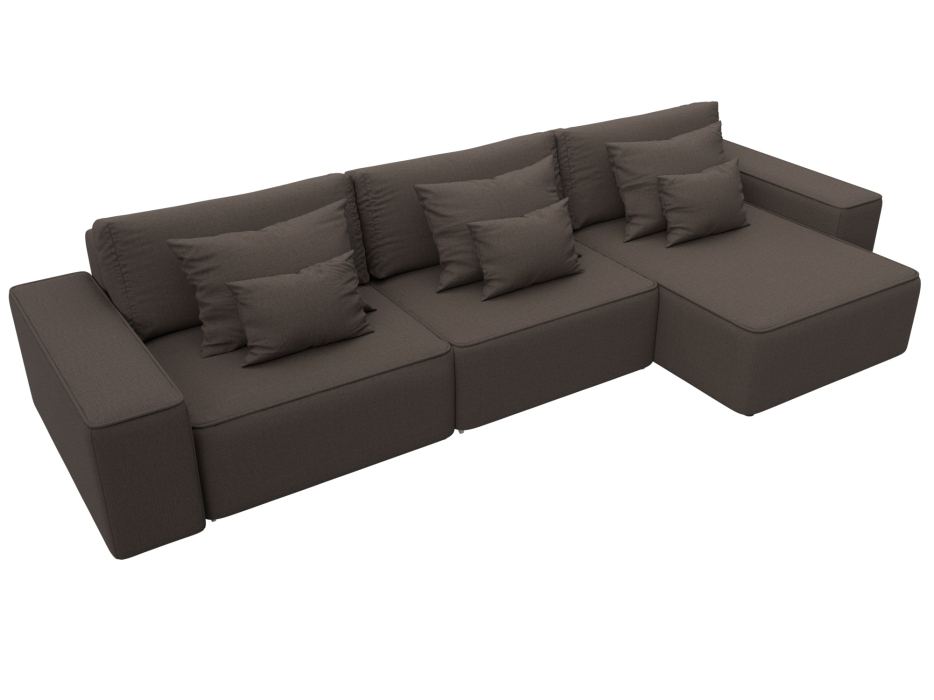 Диваны угловые в гостиную, Диван угловой Лига-074 угол универсальный, рогожка Амур