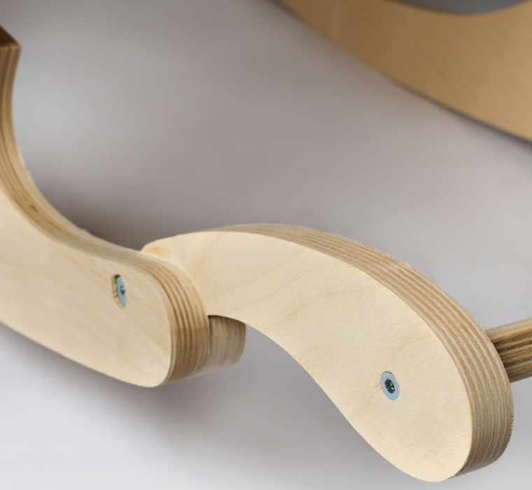 Кресла, Кресло-качалка НЕАПОЛЬ с подножкой без покраски