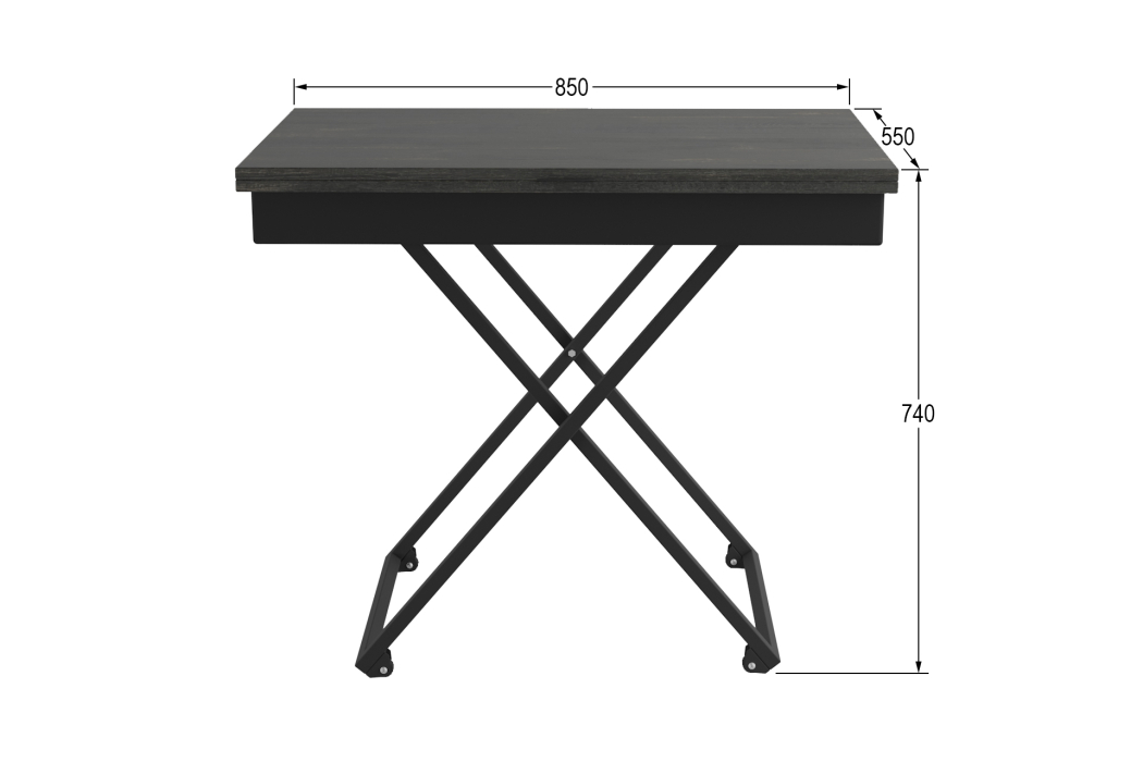 Столы-трансформеры, Стол универсальный трансформируемый АНДРЭ Loft
