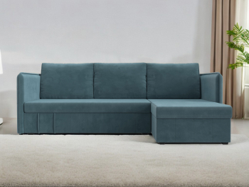 Диван угловой Слим универсальный угол, велюр