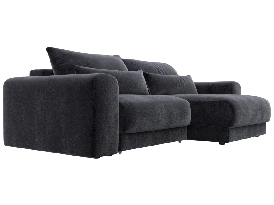 Диваны угловые в гостиную, Диван угловой Лига-056 НПБ угол универсальный, велюр TOWER