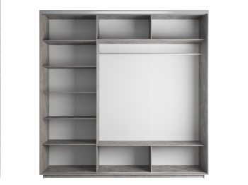 Шкаф-купе Экспресс Медиум (2 зеркала) трио 2200 x 2400 x 600