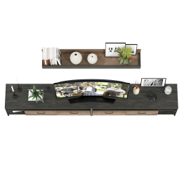 Две ТВ-тумбы Трувор с навесной полкой