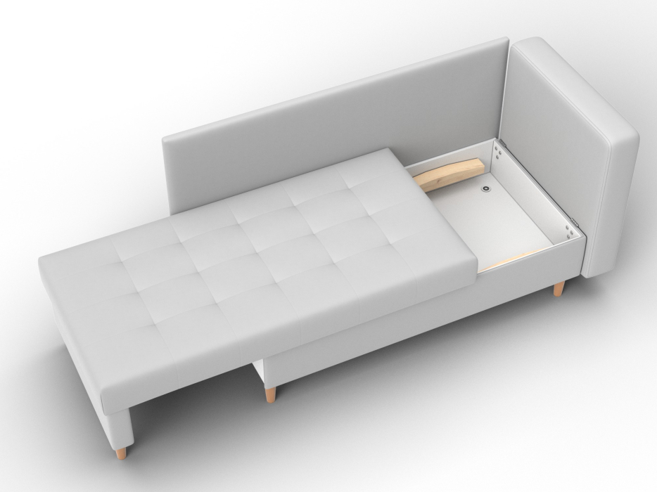 Маленькие спальные диваны, Кушетка Лига-098, экокожа 