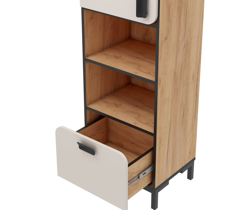 Шкафы, Шкаф 1 дверь с ящиком Жаклин