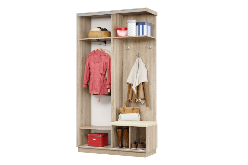 Прихожие, Прихожая Премьер 03 Лайт Мини 05 Правая Мягкая