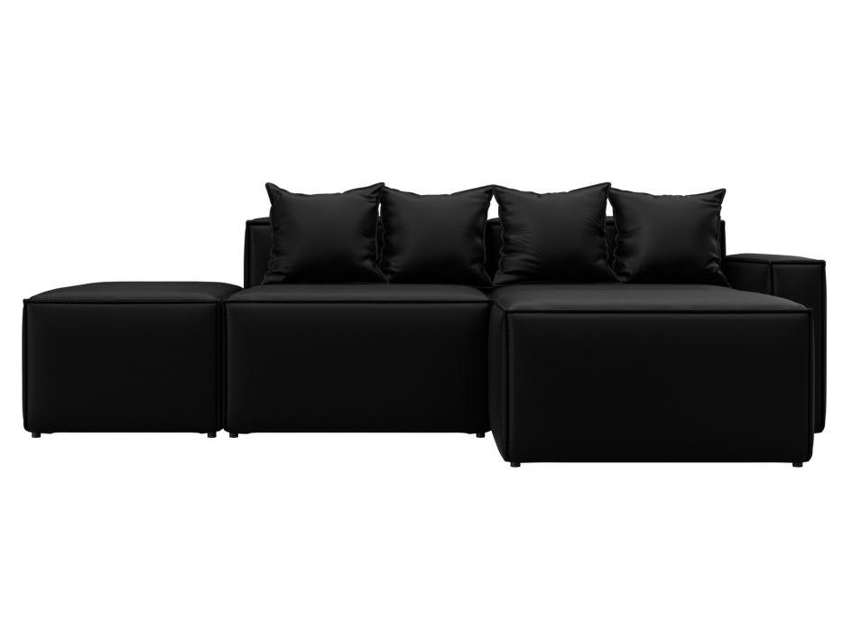 Диваны угловые в гостиную, Диван угловой модульный Лига-063 угол правый, экокожа GRIFON