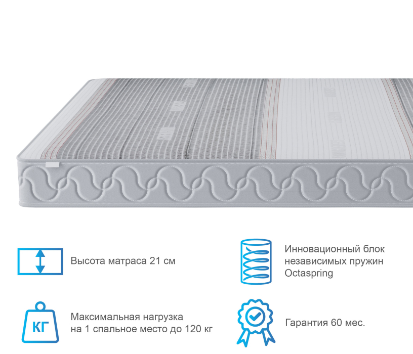 Другие размеры, Матрас Корсика-Зодиак в чехле Magnetic 800х1900