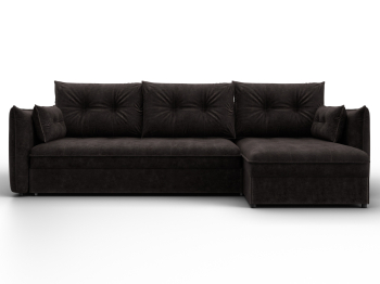 Диван угловой Лига-100 НПБ угол универсальный, велюр BRUT