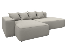 Диваны угловые в гостиную, Диван угловой Лига-065 угол левый, рогожка Амур