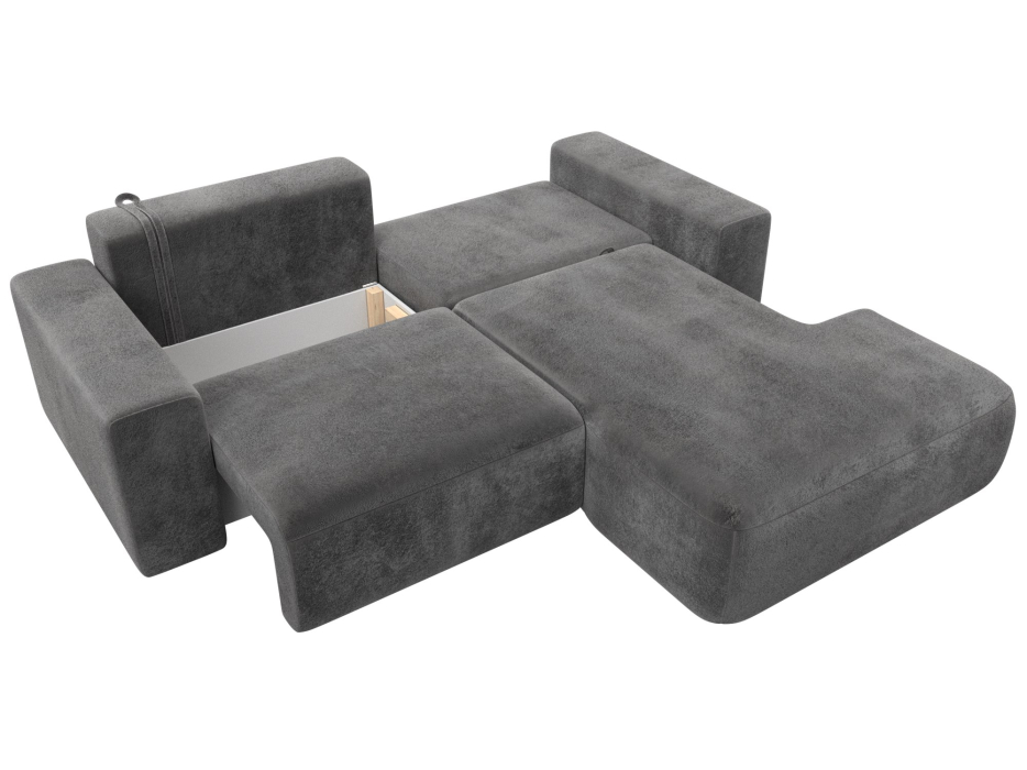 Диваны угловые в гостиную, Диван угловой Лига-036 НПБ Классик правый угол, велюр TOWER 