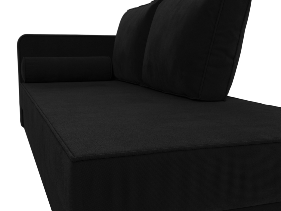 Кушетка кровать, Кушетка Прайм, микровельвет, левый угол