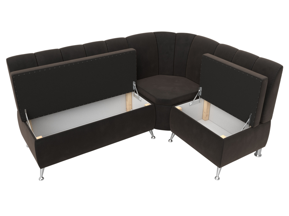 Диваны угловые кухонные, Диван кухонный угловой Кантри правый угол, велюр