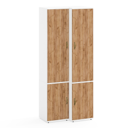 Шкаф узкий для одежды и пенал для одежды 23Б Лидер-8