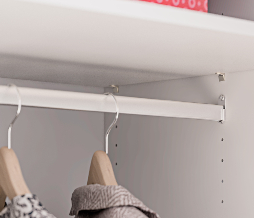 Для одежды, Шкаф 2х дверный 1000 с зеркалом и 3-я ящиками МАКС Белый