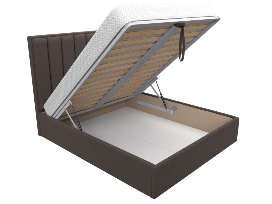 Мягкая кровать, Кровать интерьерная Афродита 160, рогожка Амур