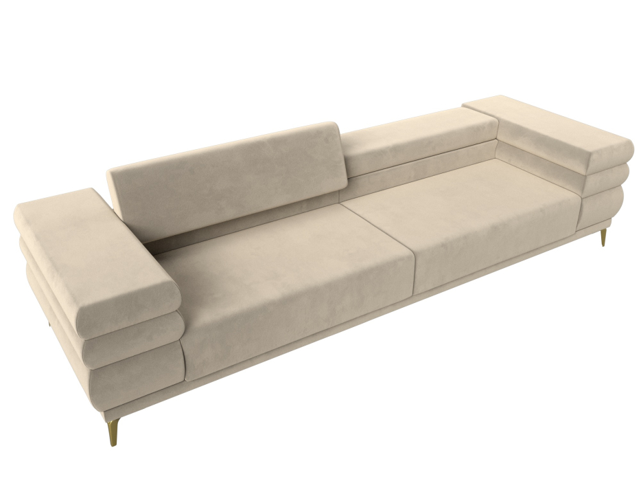 Дизайнерские диваны для гостиной, Прямой диван Лига-021, микровельвет