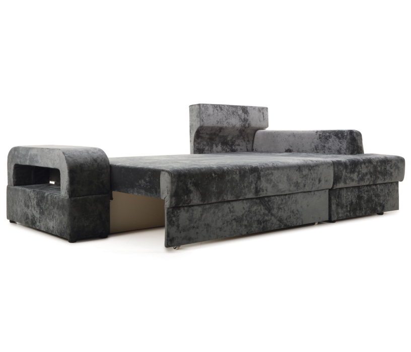 Диваны угловые в гостиную, Угловой диван Марго 1 правый, велюр