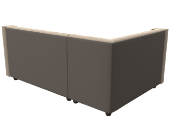 Кухонный угловой диван Лофт левый угол, велюр