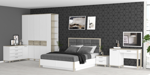 Модульная система AURELIO (модуль 306) Кровать Люкс 1800 с п/м