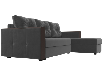 Угловой диван Валенсия Лайт правый угол, велюр