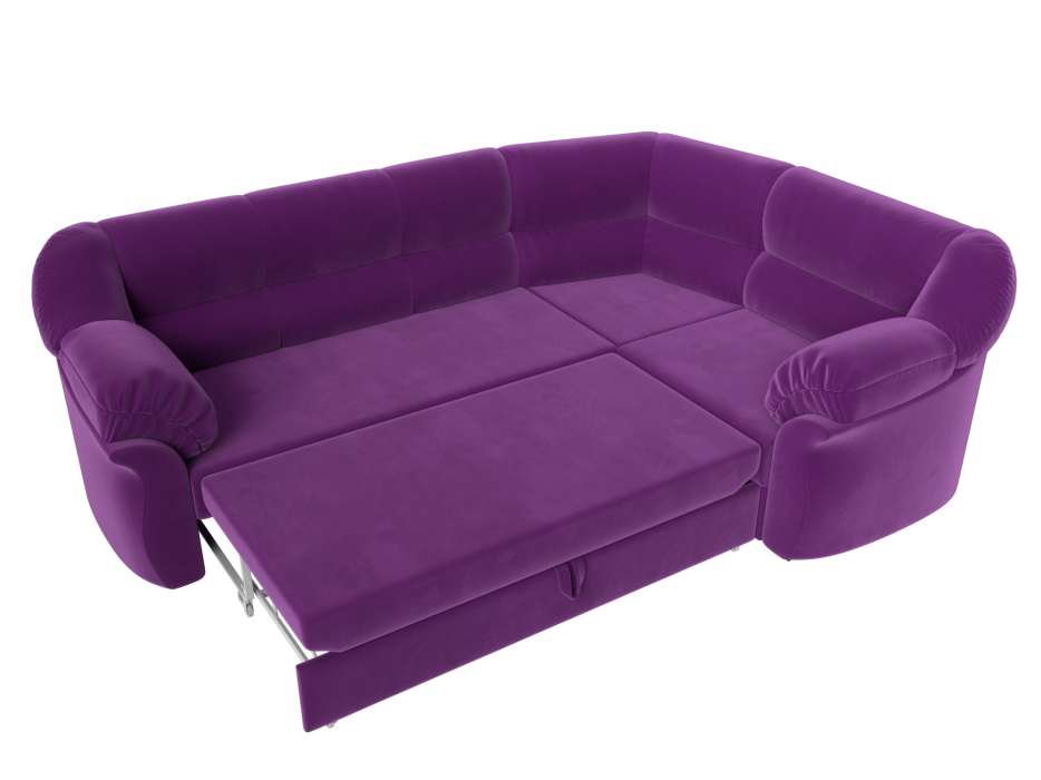 Диваны угловые в гостиную, Диван угловой Карнелла правый угол, микровельвет