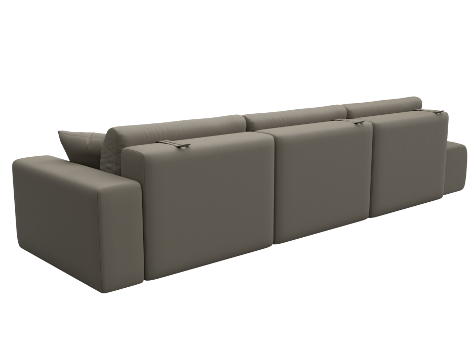 Диваны еврокнижки, Диван прямой Лига-036 НПБ Модерн Лонг подлокотник справа, экокожа GRIFON