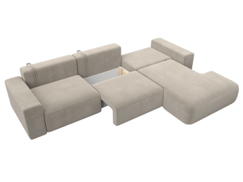 Диван угловой Лига-036 Классик Лонг правый угол, микровельвет