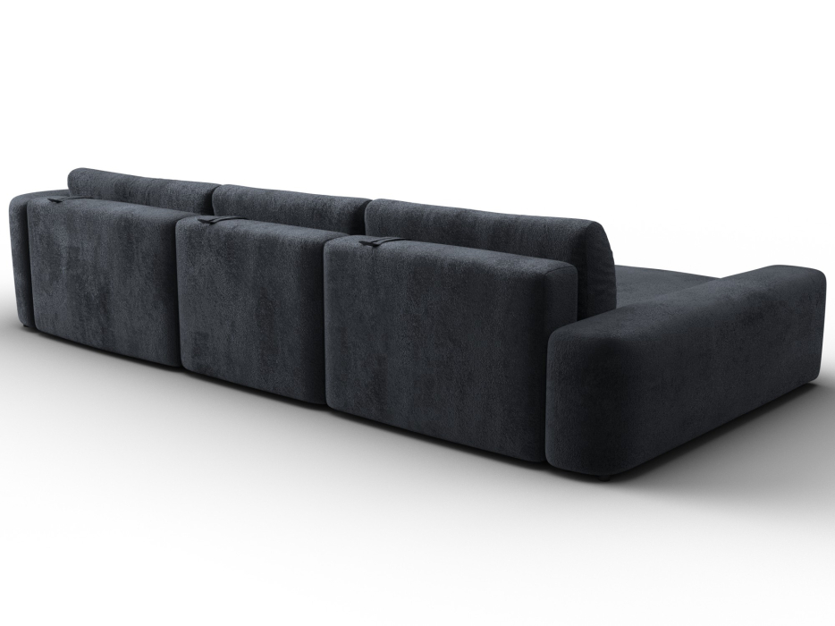 Диваны угловые в гостиную, Диван угловой Лига-066 НПБ Лонг угол левый, велюр TOWER