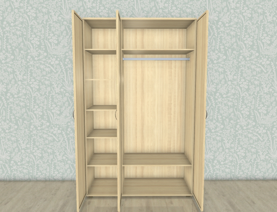 Шкафы распашные, Модульная система Карина Шкаф ШК-1001