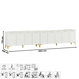Тумба-комод под ТВ Монтесито 16.66 и 16.67