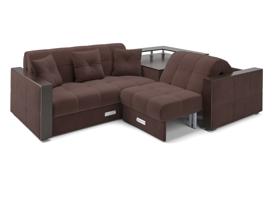 Диваны угловые в гостиную, Диван угловой Прага (Велюр)