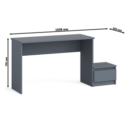Стол письменный Мори с тумбой ТМП400.1