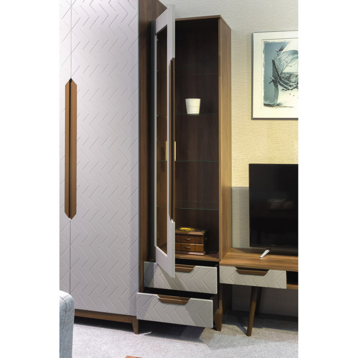 Шкафы пеналы, Шкаф-витрина Сканди