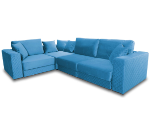 Угловой диван-кровать Бергер велюр