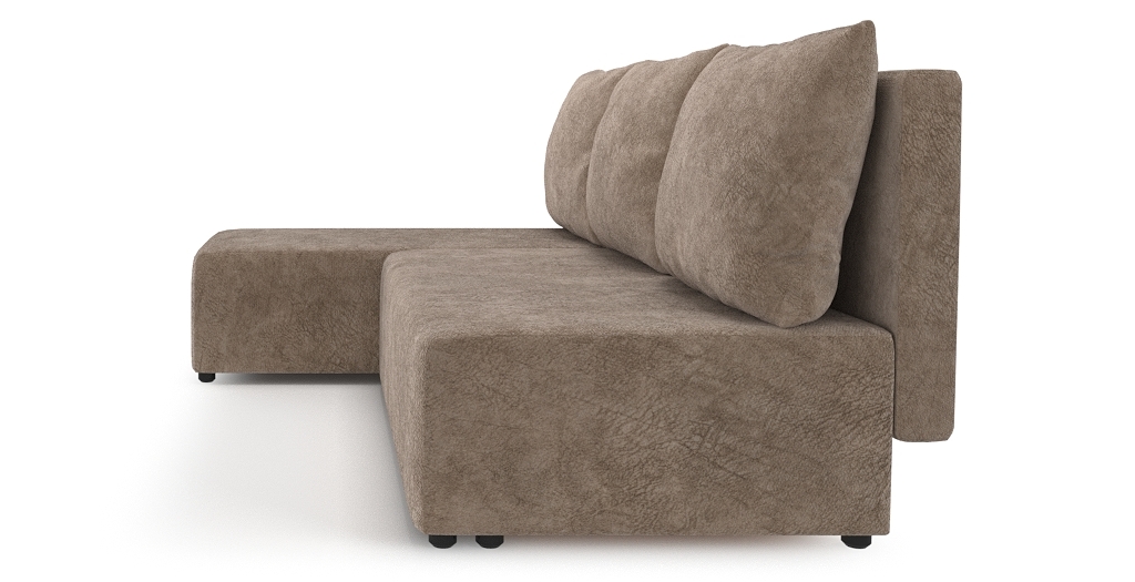 Диваны угловые в гостиную, Угловой диван Каир Lux, велюр, левый