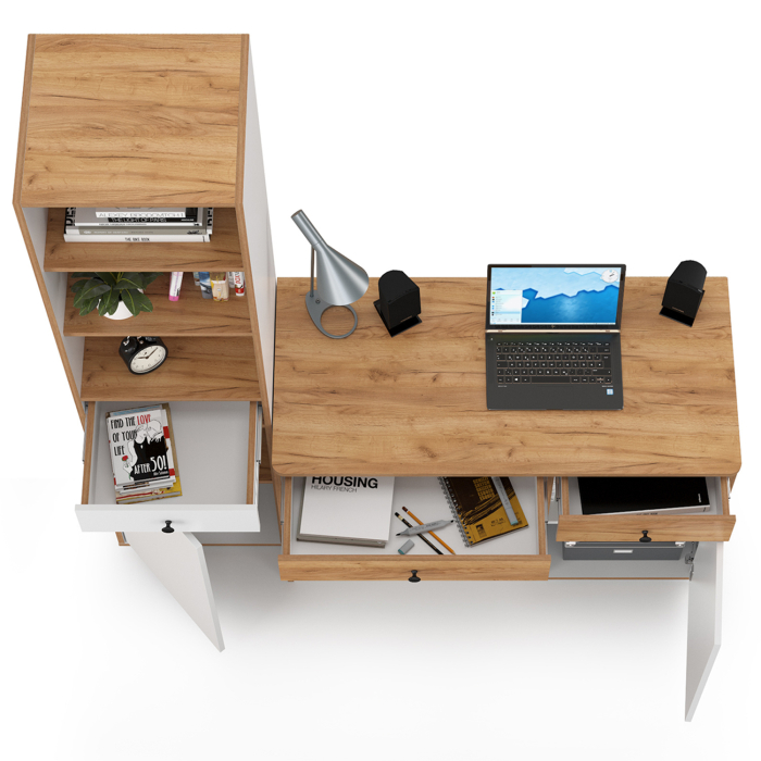 Офисная мебель, Письменный стол с пеналом Вуди № 06