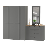 Прихожие, Два платяных шкафа Остин и комод с зеркалом