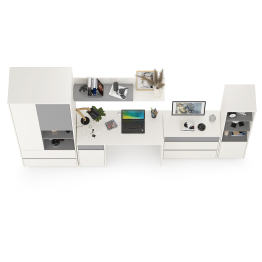 Полный набор мебели в молодёжную комнату Торонто № 01