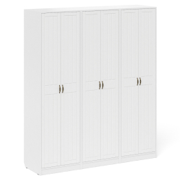 Три широких шкафа с дверками в прихожую П-6 МДФ фрезеровка прованс