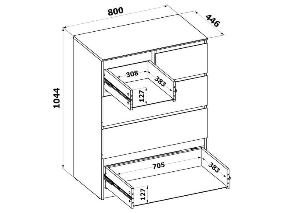 Комоды, Комод Т-5Р