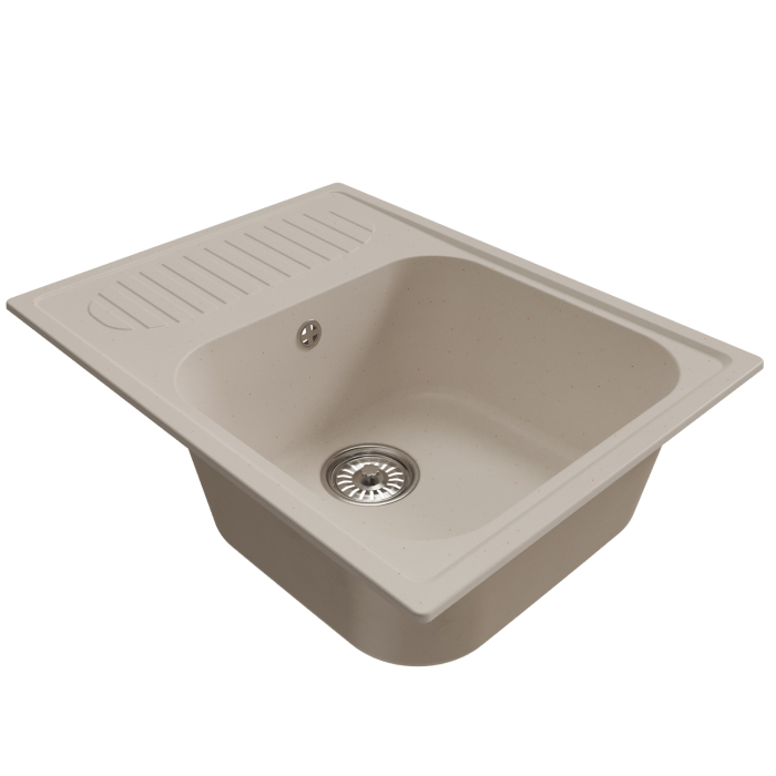 Кухонные мойки, Мойка ML-GM18 с крылом, 640*490*190мм NEW*