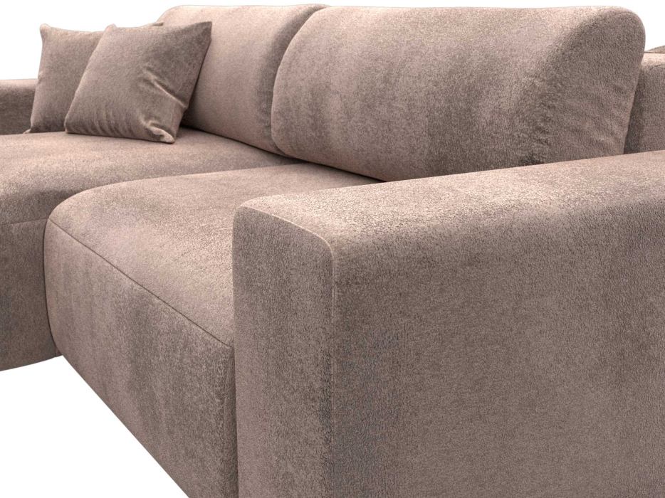 Диваны угловые в гостиную, Диван угловой Лига-036 НПБ Классик левый угол, велюр TOWER